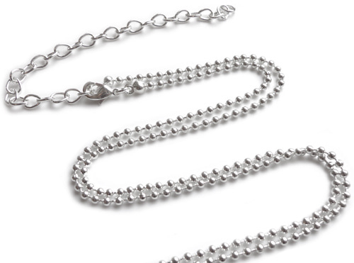 Kúluket úr sterling-silfri, 110 cm - 2