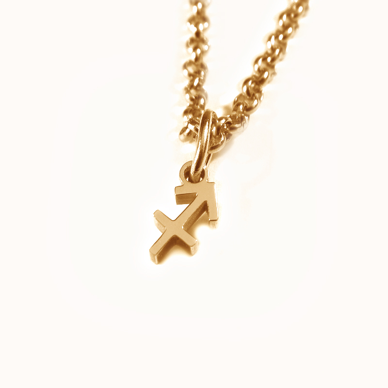 Stjärntecken guld halsband skytten