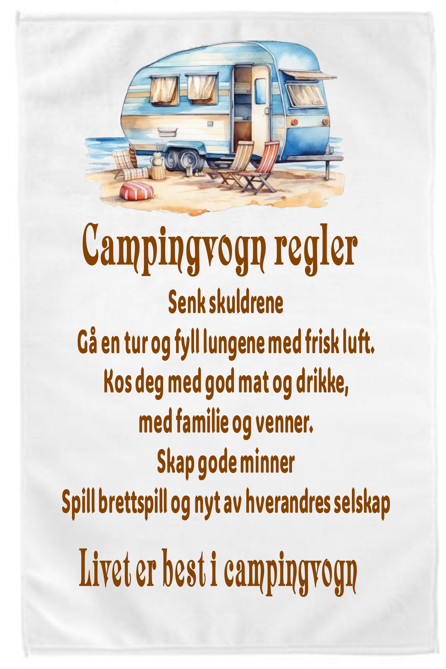 Kjøkkenhåndkle Campingvogn 2