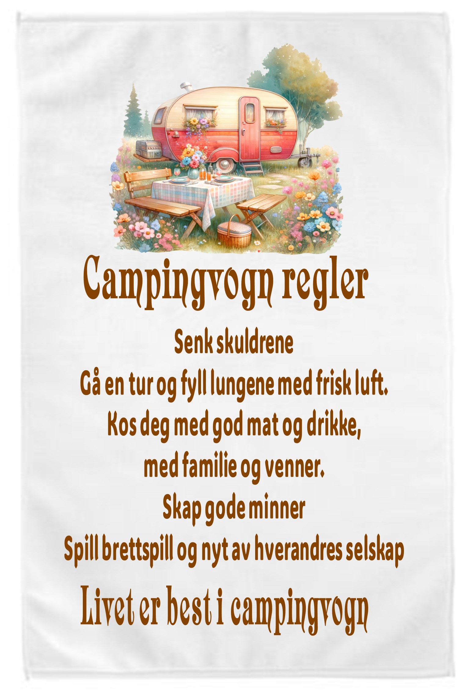 Kjøkkenhåndkle Campingvogn 3