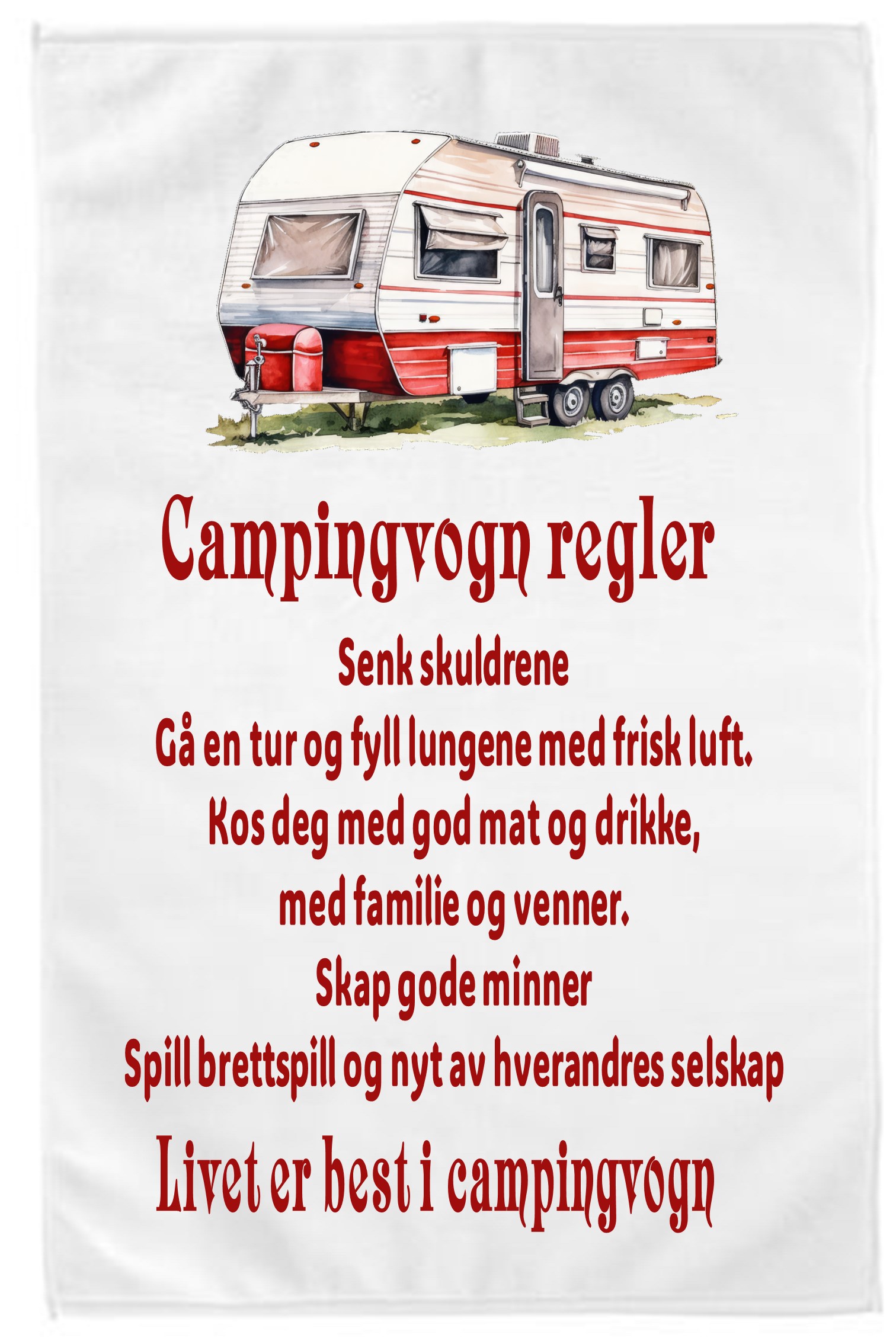 Kjøkkenhåndkle Campingvogn 4