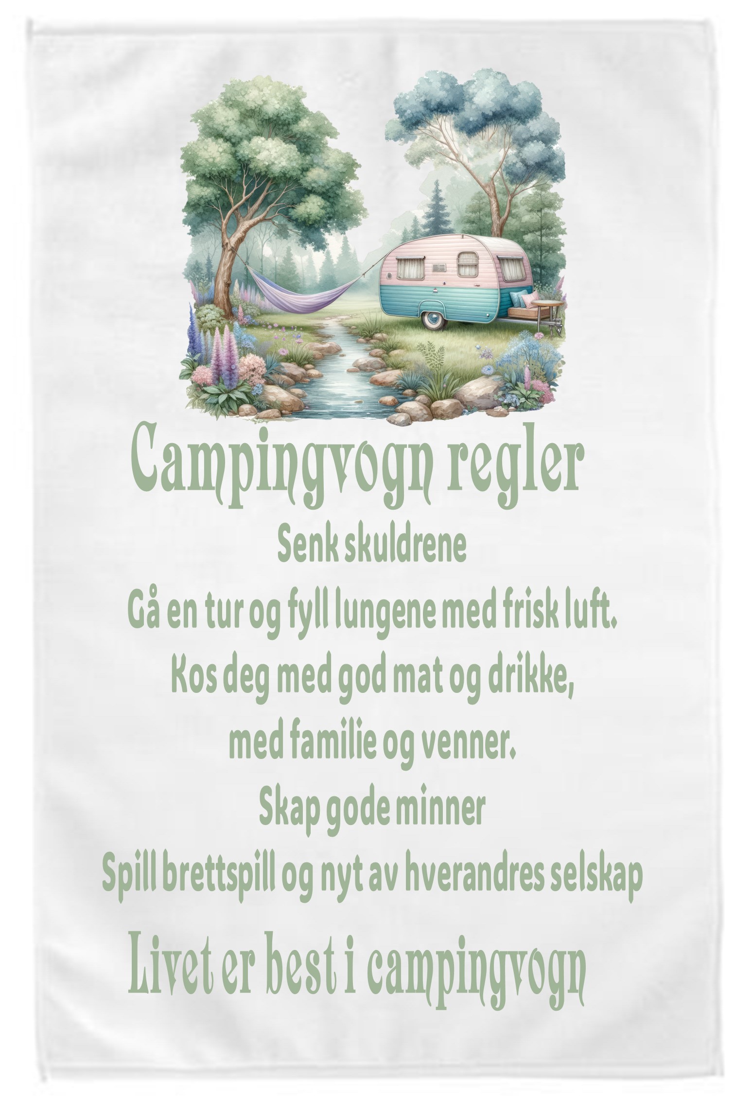 Kjøkkenhåndkle Campingvogn 5