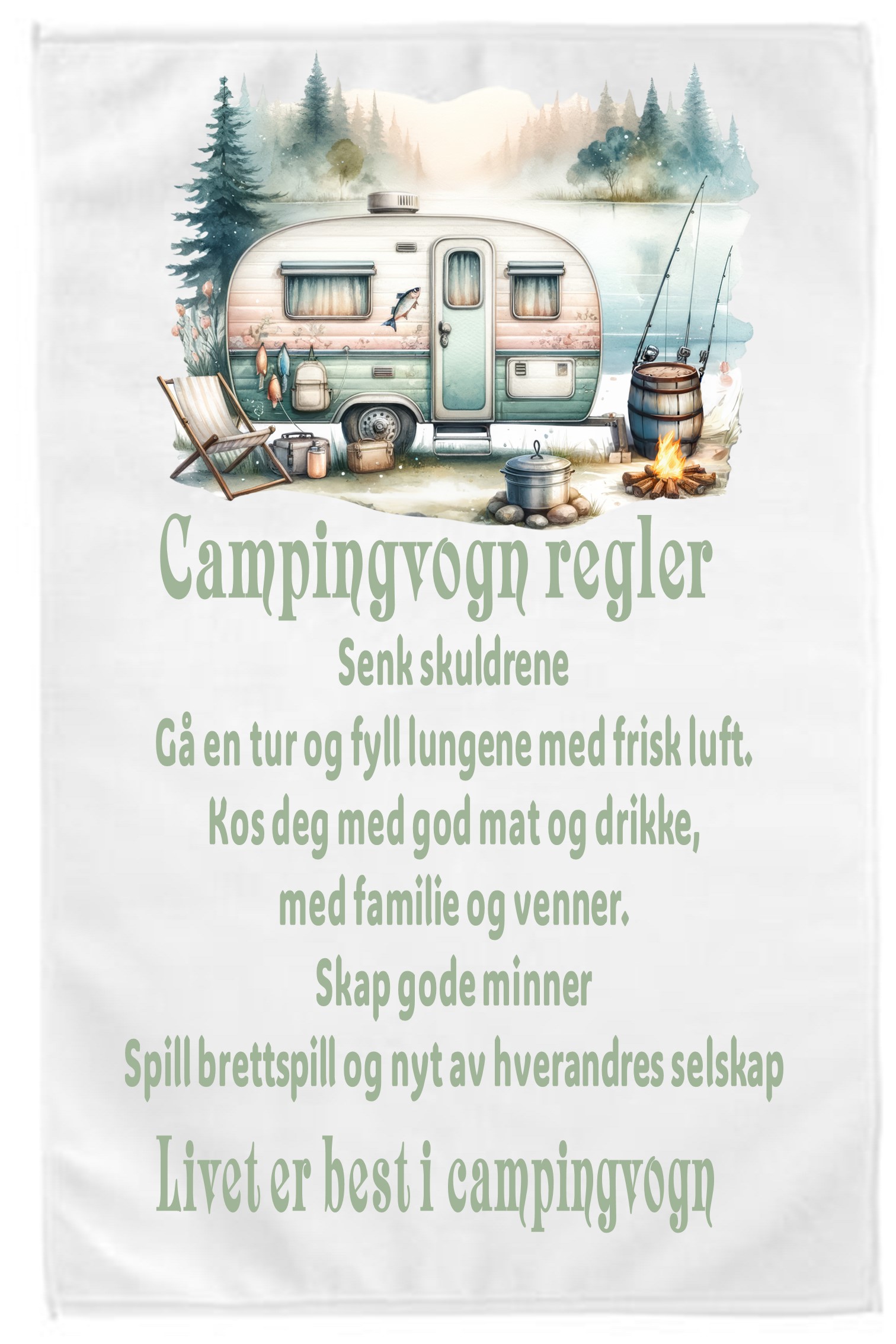 Kjøkkenhåndkle Campingvogn 6