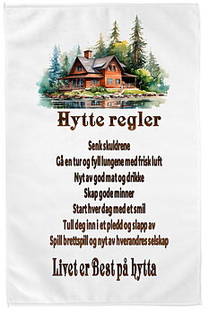 Kjøkkenhåndkle  Hytte 2