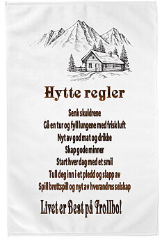 Kjøkkenhåndkle  Hytte 3