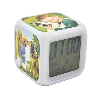 Digital vekkeklokke m/ eget motiv 