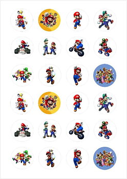 Små cupcaks Super Mario