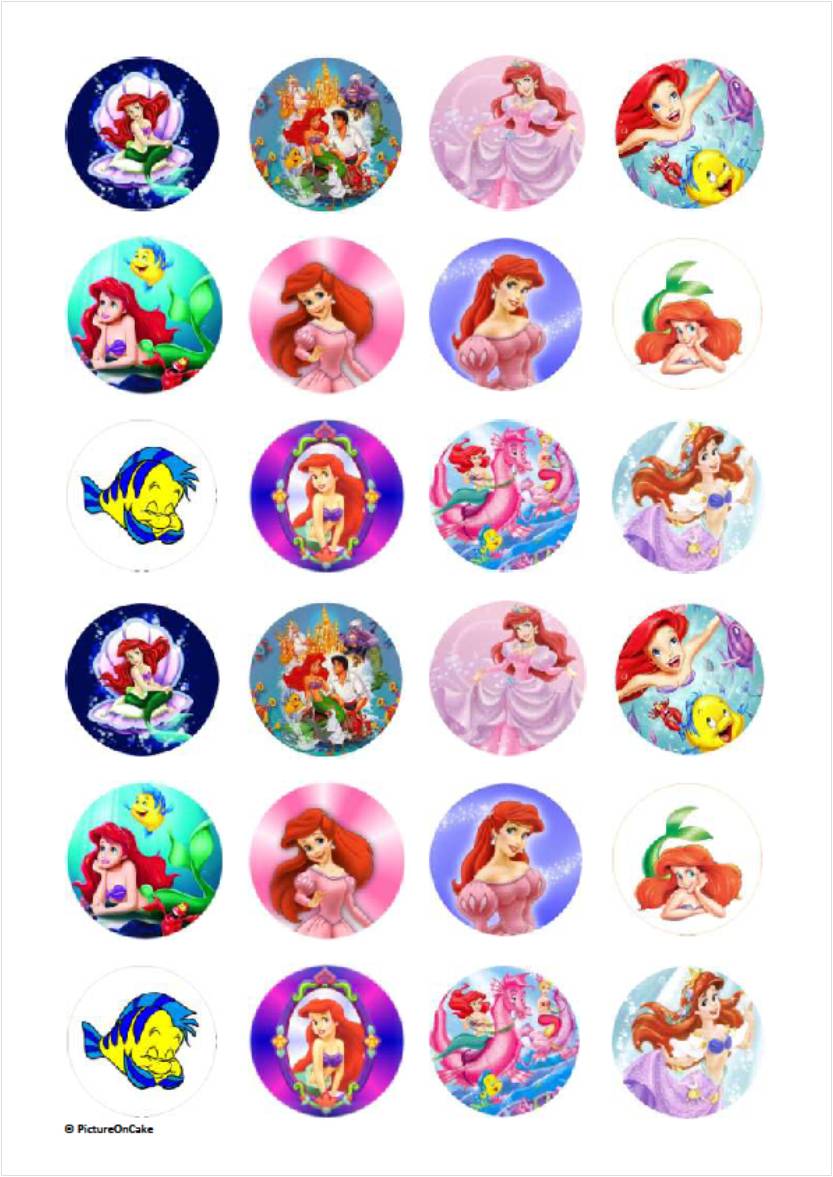 Små cupcaks Ariel