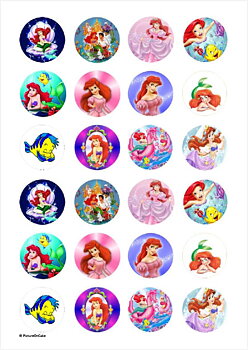 Små cupcaks Ariel