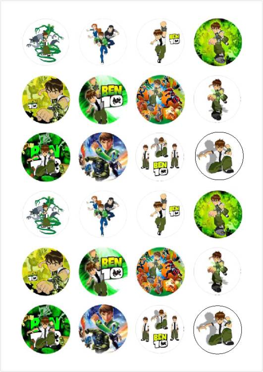 Små cupcaks Ben 10