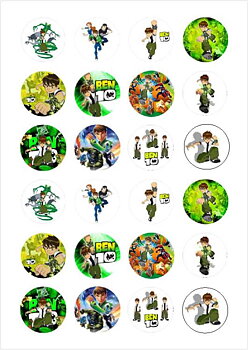 Små cupcaks Ben 10