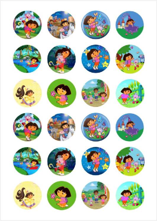 Små cupcaks Dora