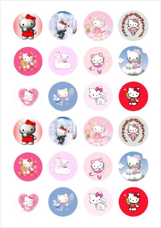 Små cupcaks Hello Kitty