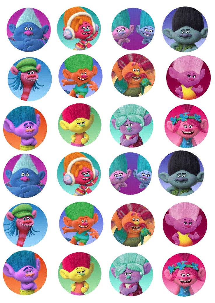 Små cupcaks Trolls 2