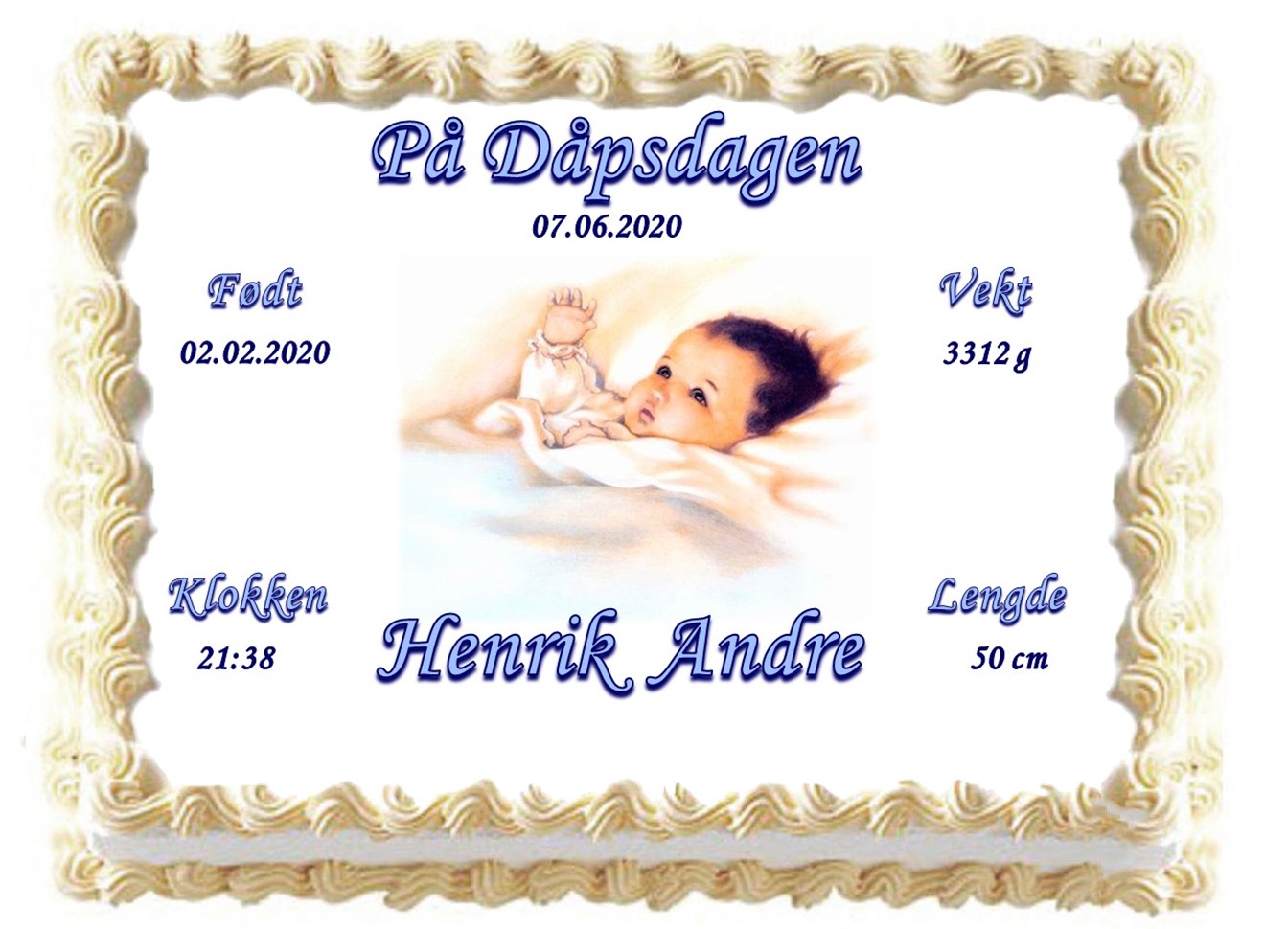 Kakebilde  Dåp 18