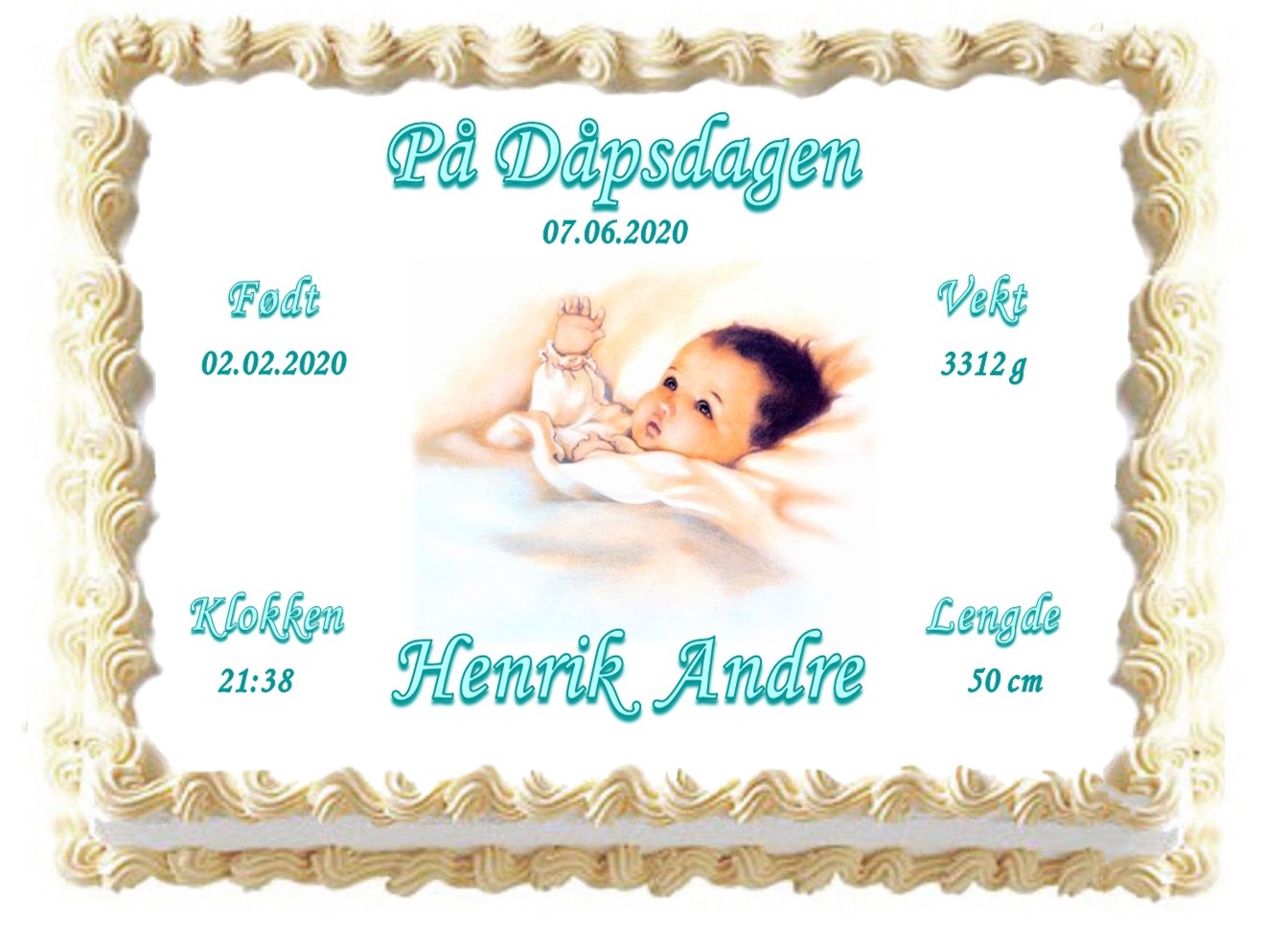 Kakebilde Dåp 16