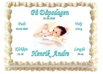Kakebilde Dåp 16
