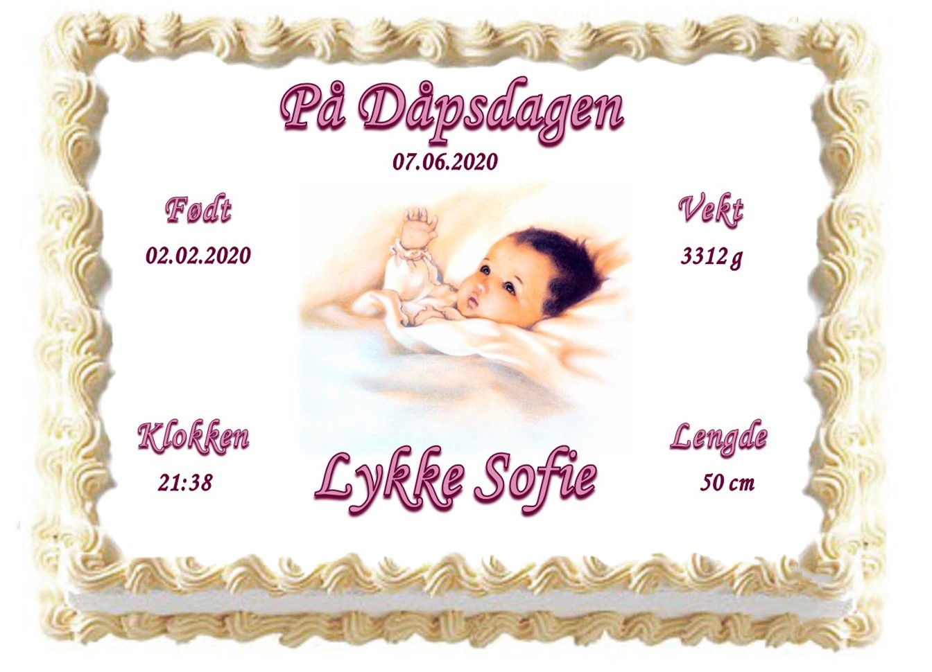 Kakebilde Dåp  20