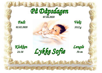 Kakebilde Dåp 15