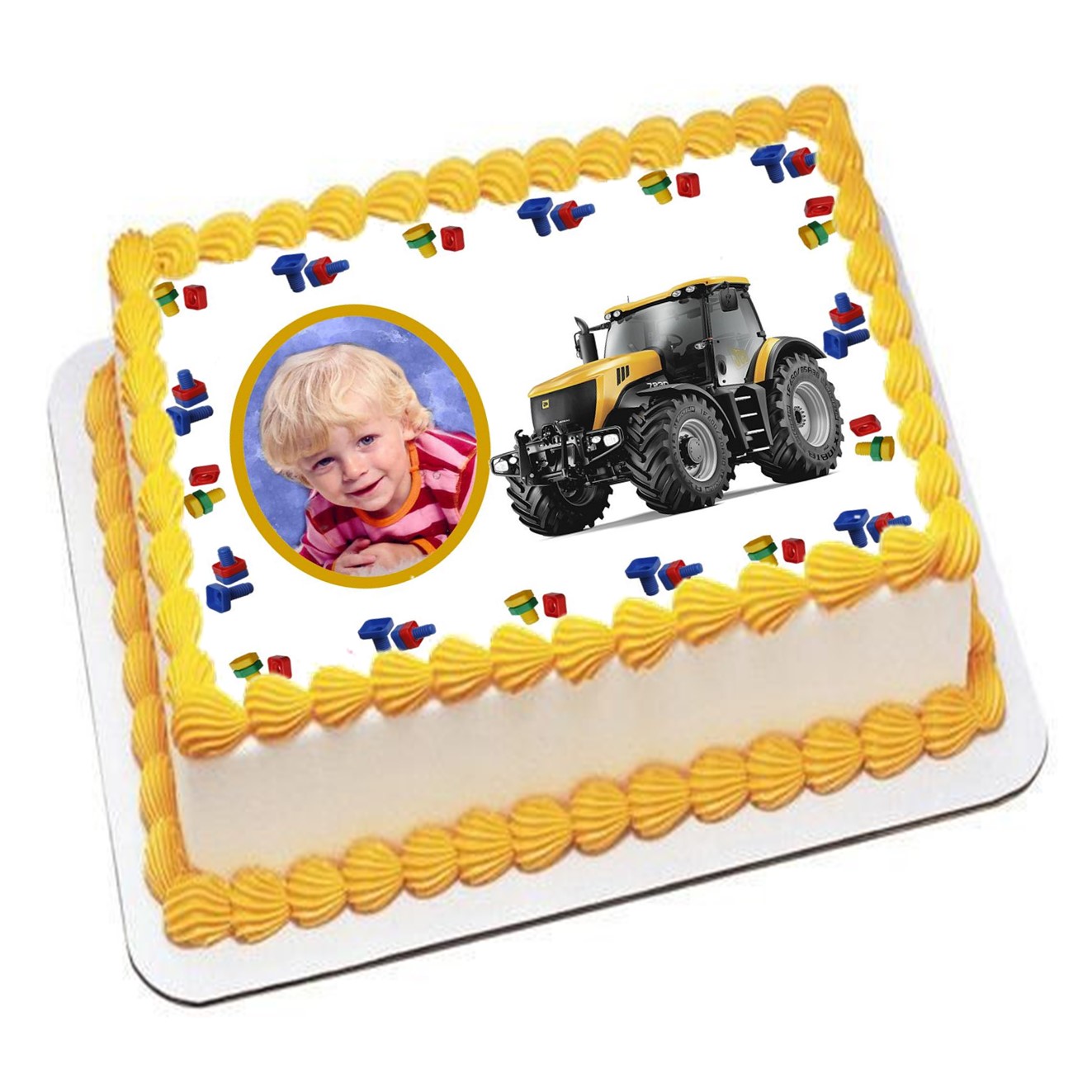 TRAKTOR GUL m/ eget bilde