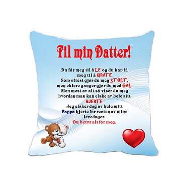 Pute til datter fra pappa