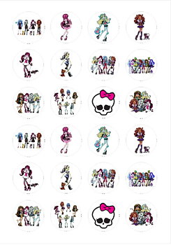 Små cupcaks Monster High