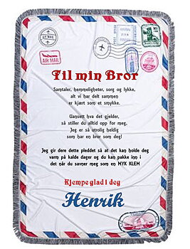 Konvolutt Pledd til bror