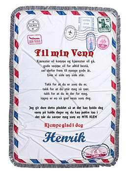 Konvolutt Pledd til venn