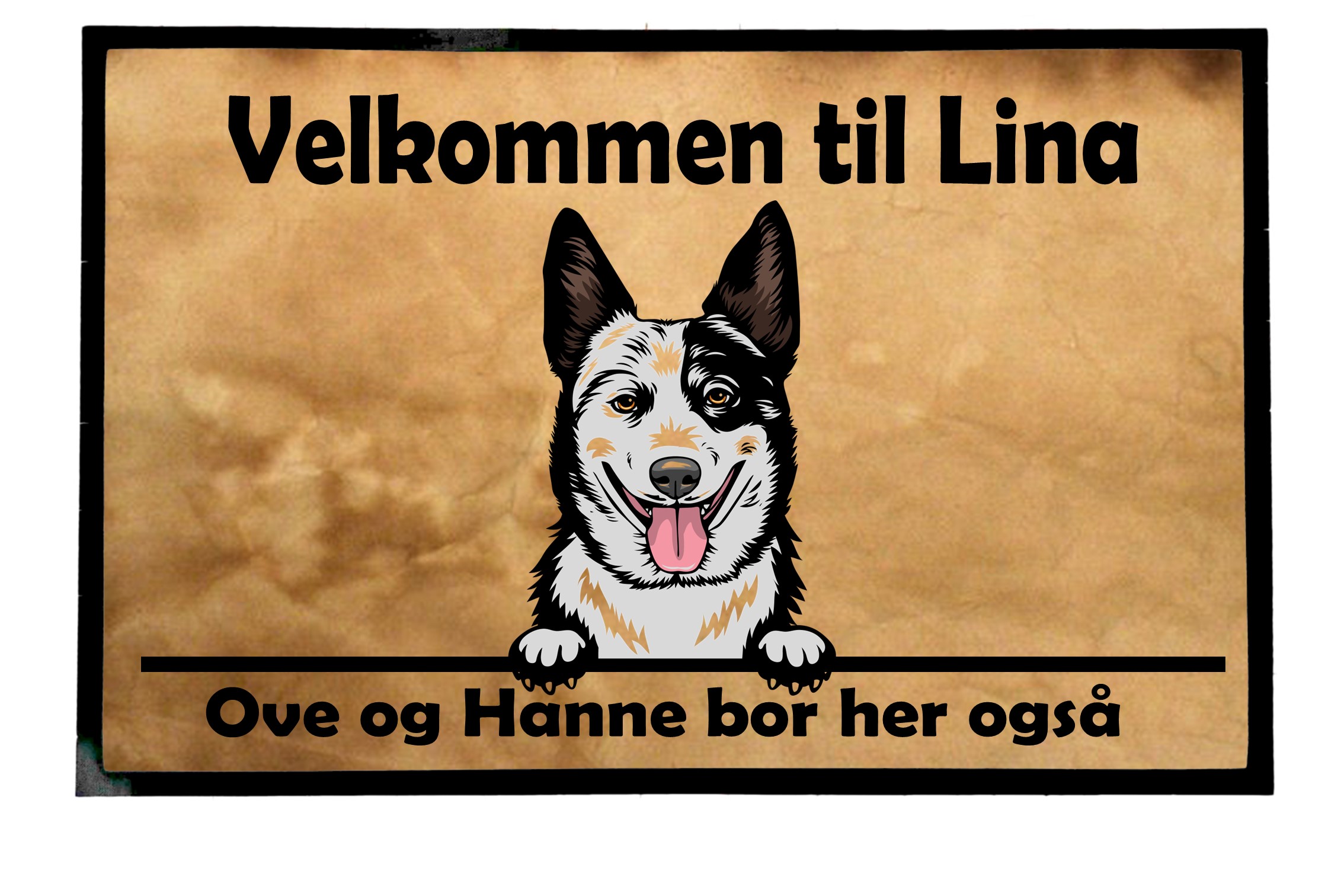 Dørmatte Australsk storfehund 1