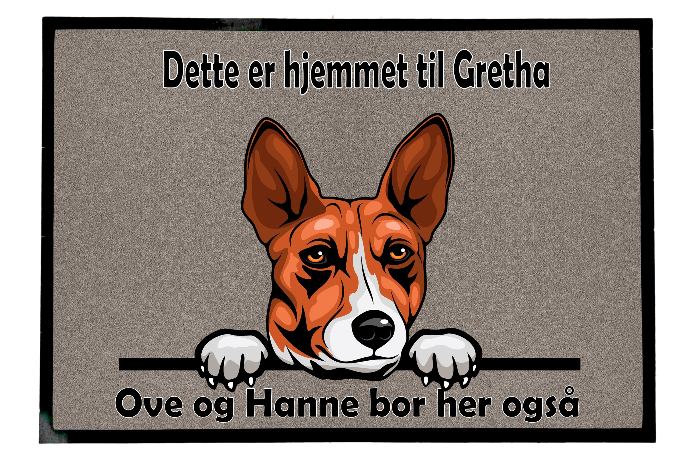 Dørmatte Basenji 1