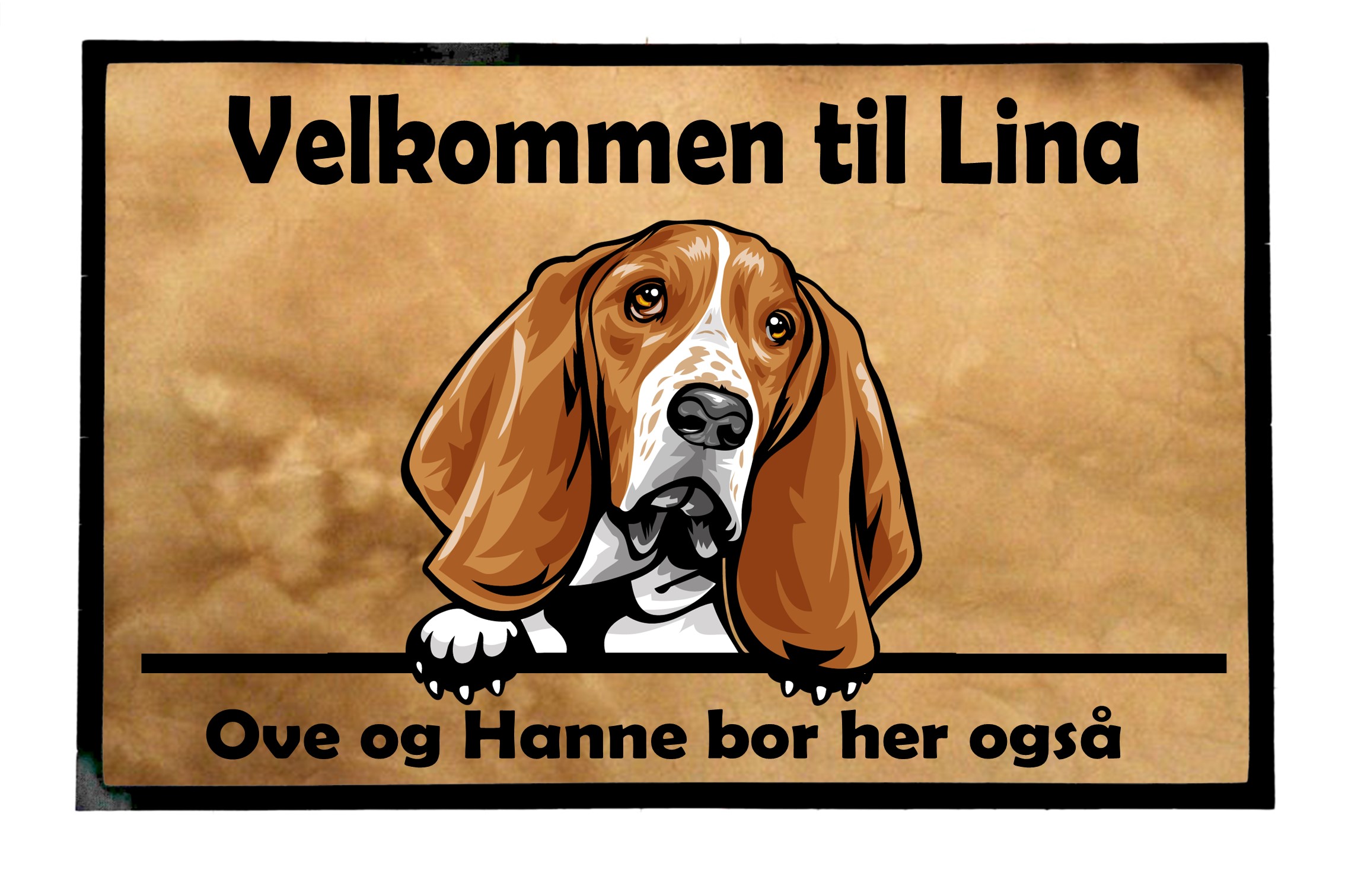 Dørmatte Basset 1
