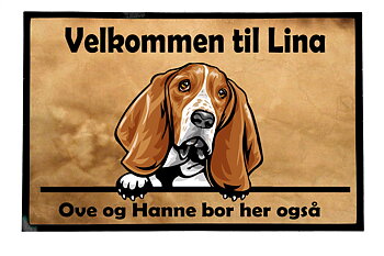 Dørmatte Basset 1