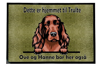 Dørmatte Irish Setter 1 