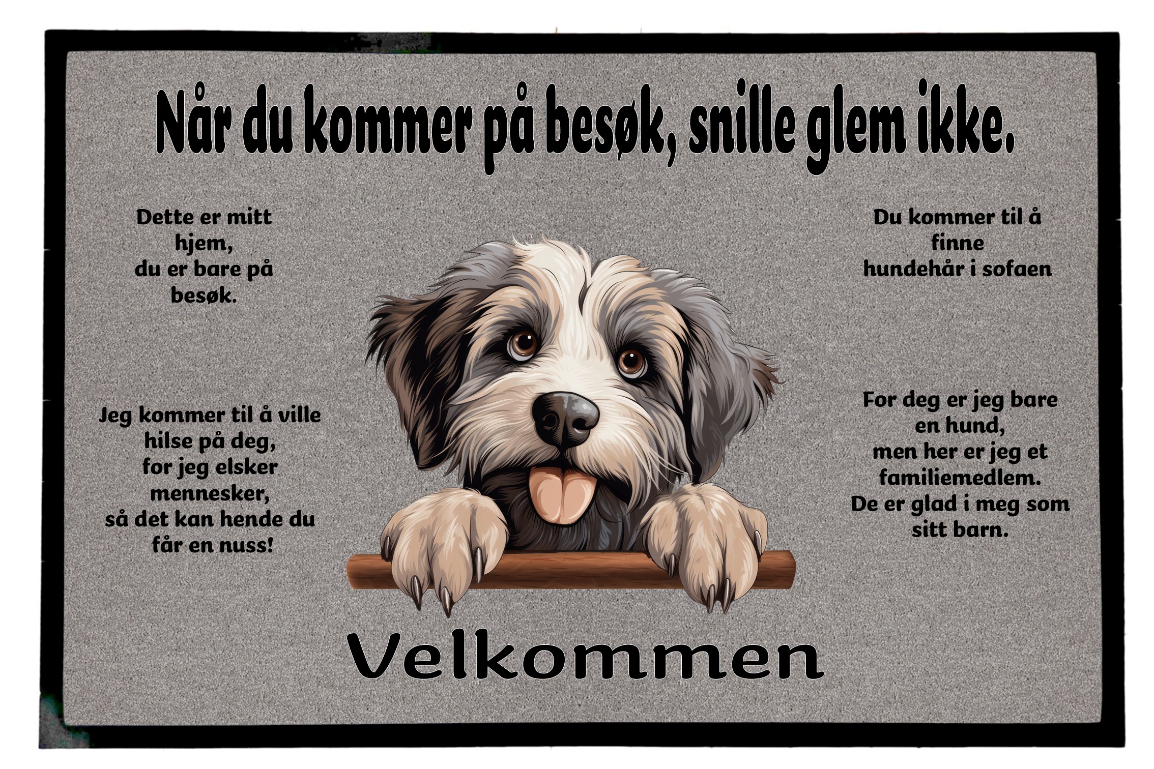 Dørmatte Pyreneisk gjeterhund 1