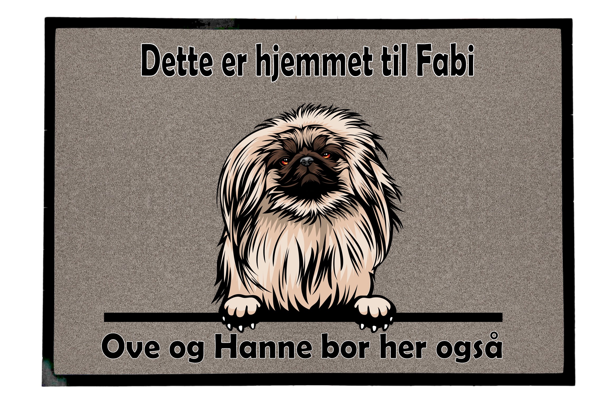 Dørmatte Pekingese 1  