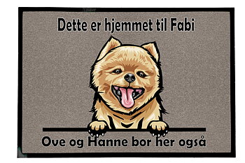 Dørmatte Japans Spetz eller Pomerans 1
