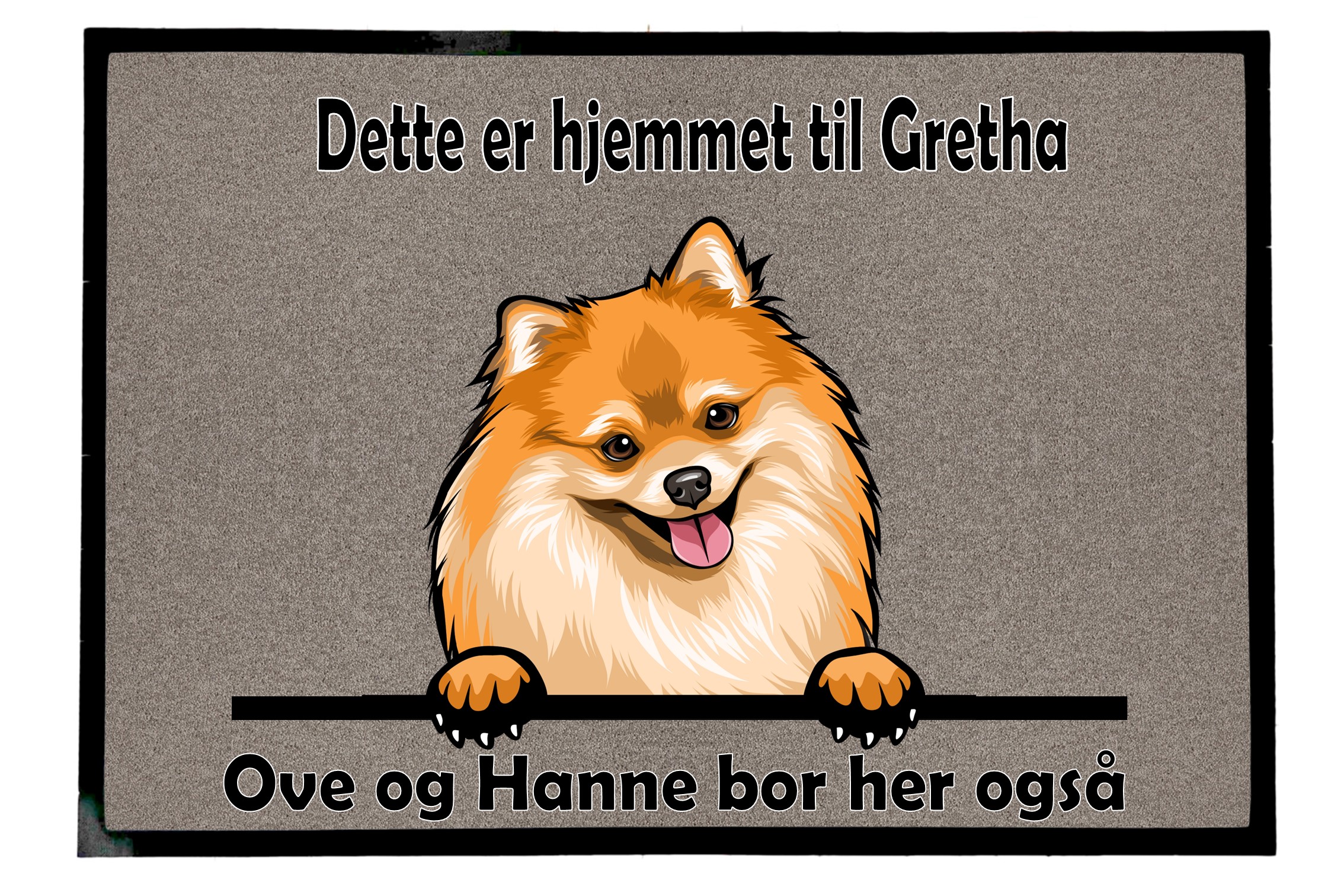 Dørmatte Japans Spetz eller Pomerans 4