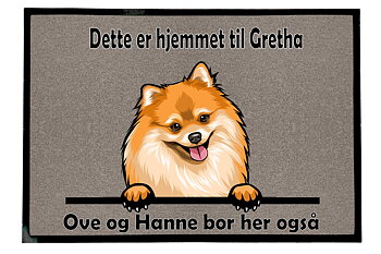 Dørmatte Japans Spetz eller Pomerans 4