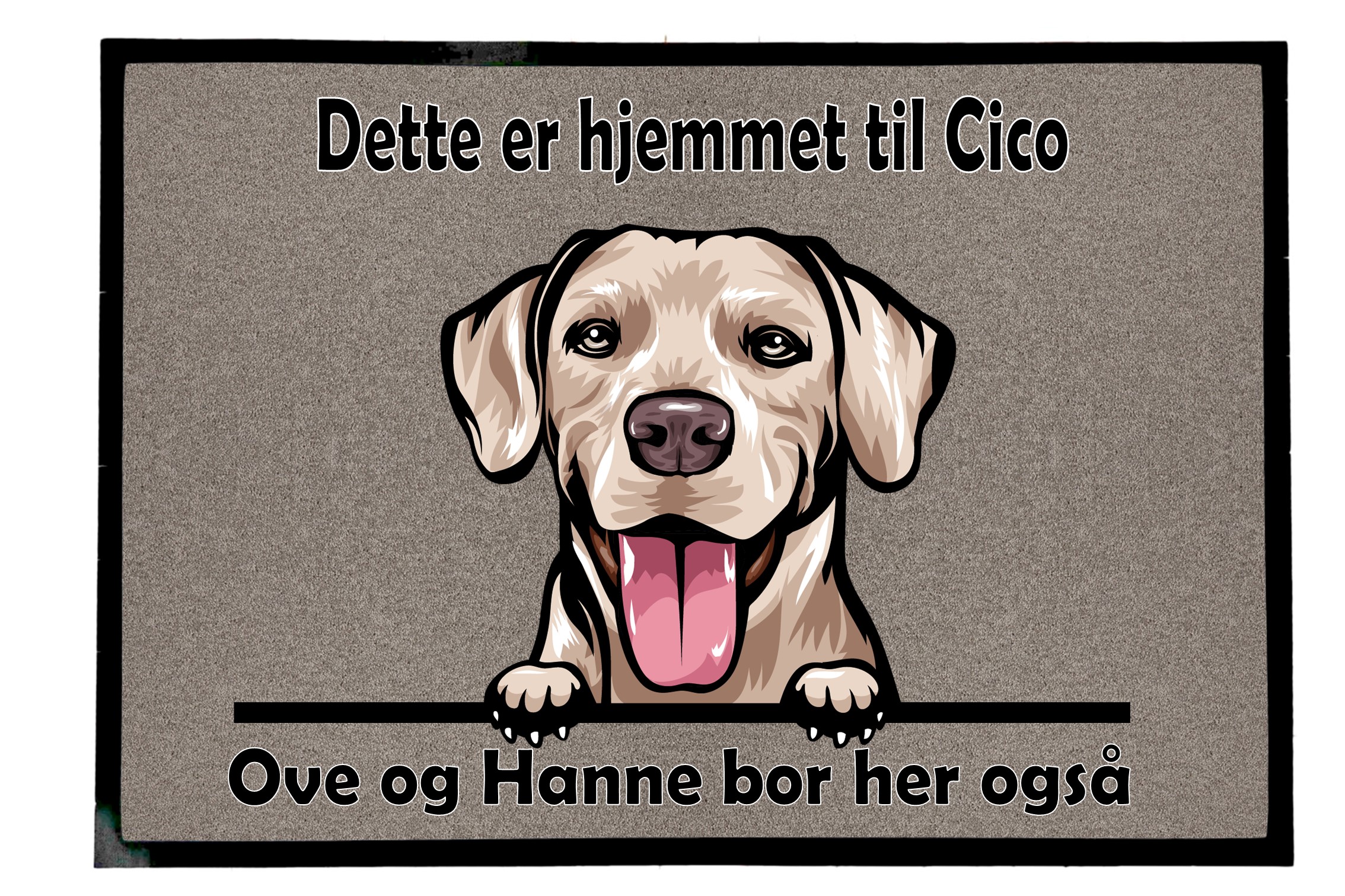 Dørmatte Rhodesian Ridgeback  1 