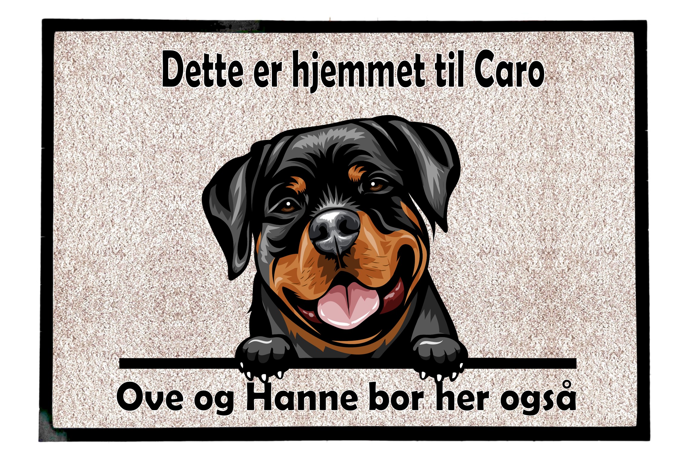 Dørmatte Rottwailer 3