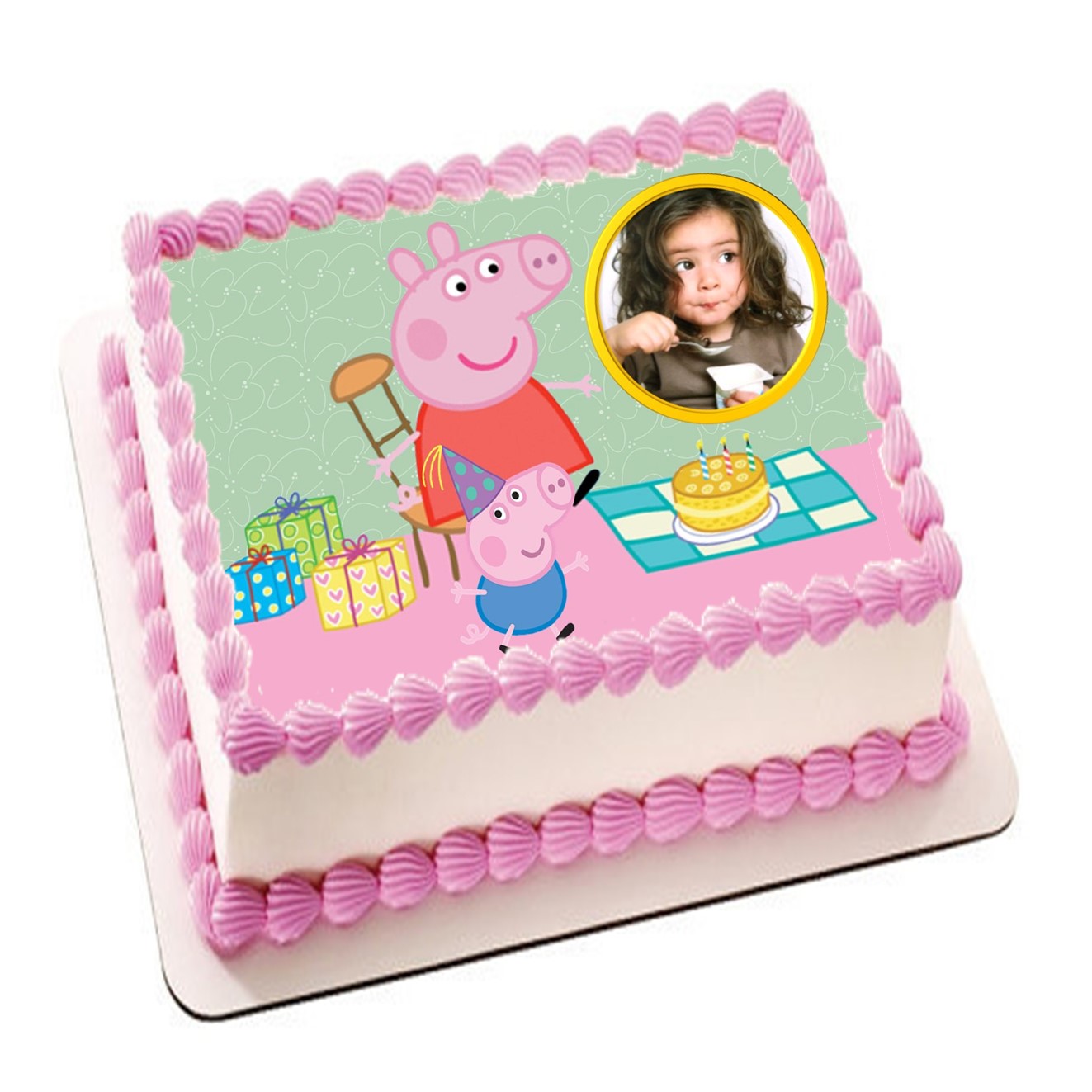 Peppa Gris 3 år m/ eget bilde