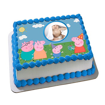 Peppa Gris 3 blå m/ eget bilde