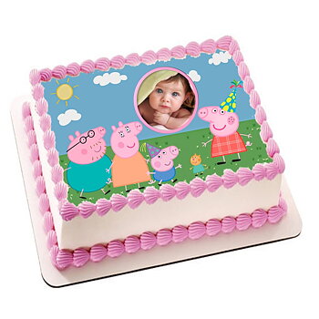  Peppa Gris 3 rosa m/ eget bilde
