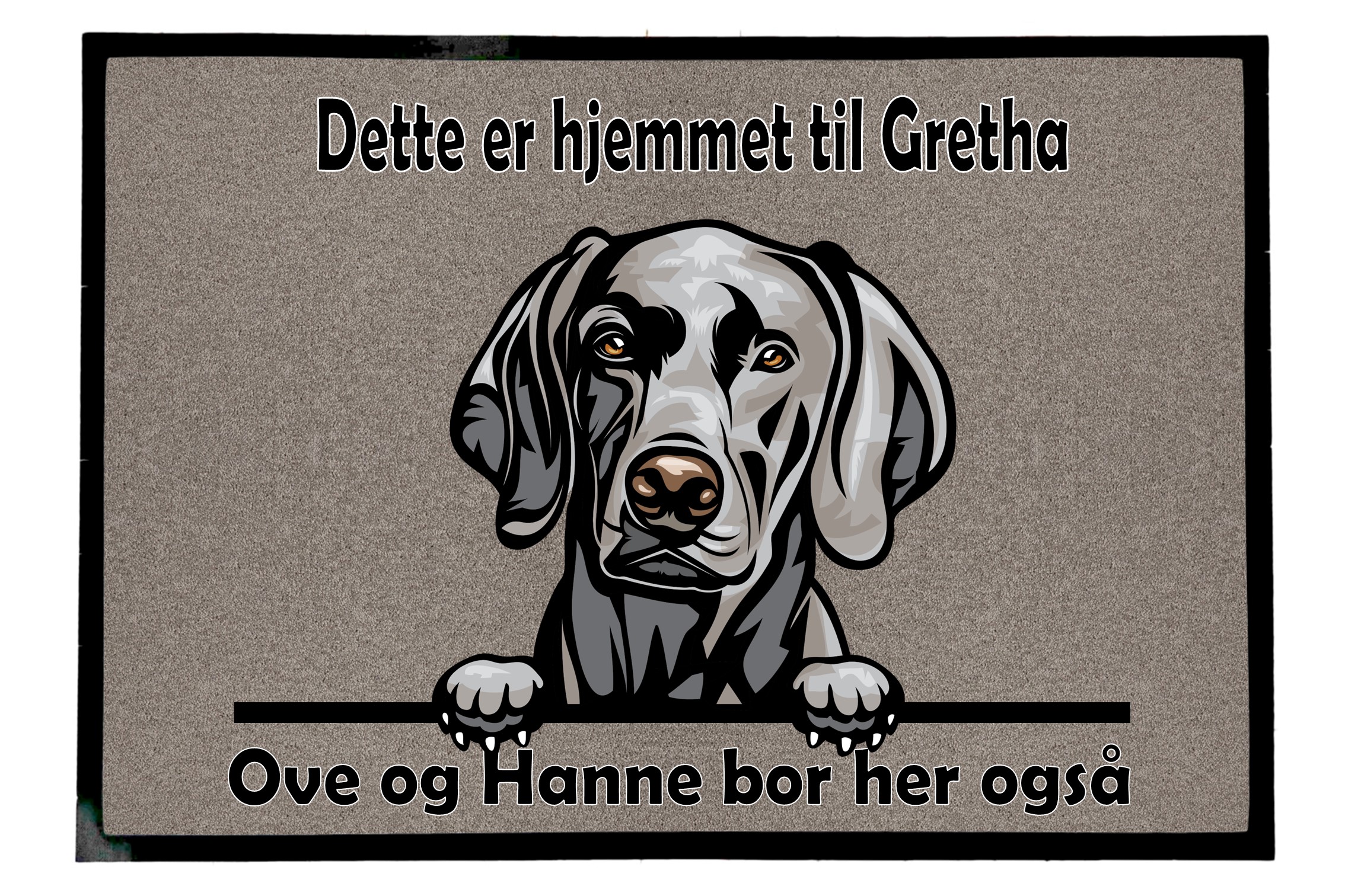 Dørmatte Weimaraner  1