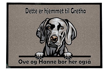 Dørmatte Weimaraner  1