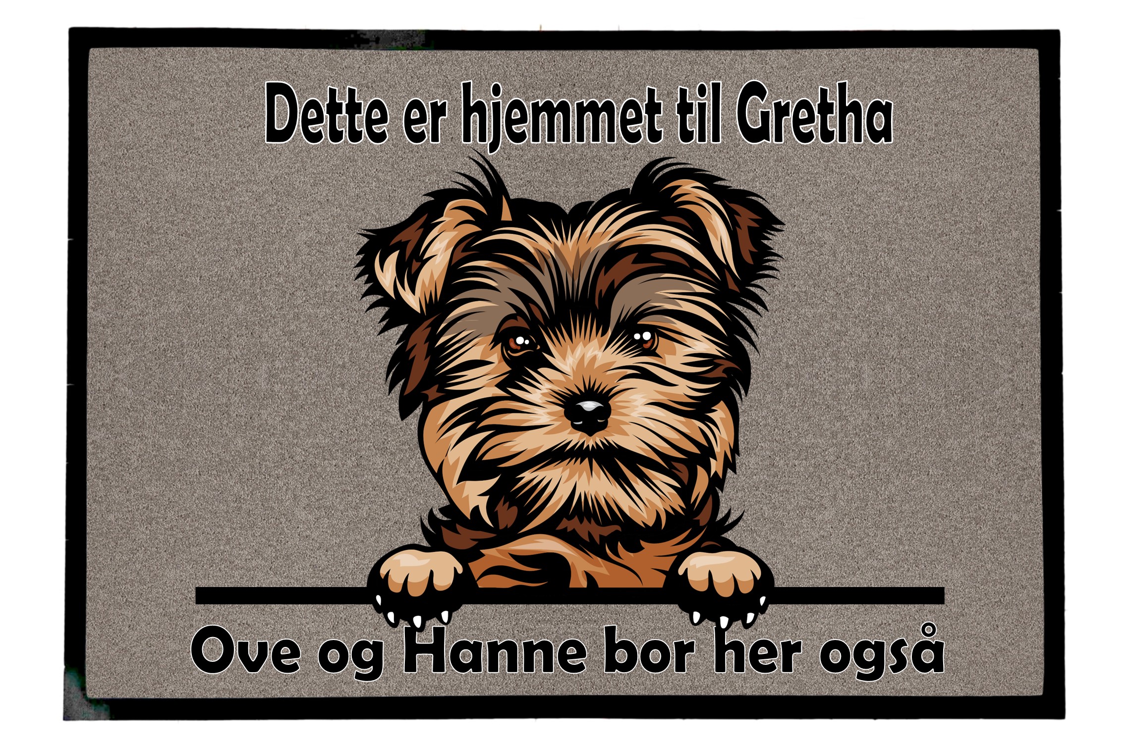 Dørmatte Yorkshire Terrier 1