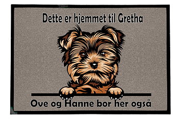 Dørmatte Yorkshire Terrier 1