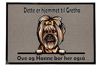 Dørmatte Yorkshire Terrier 2