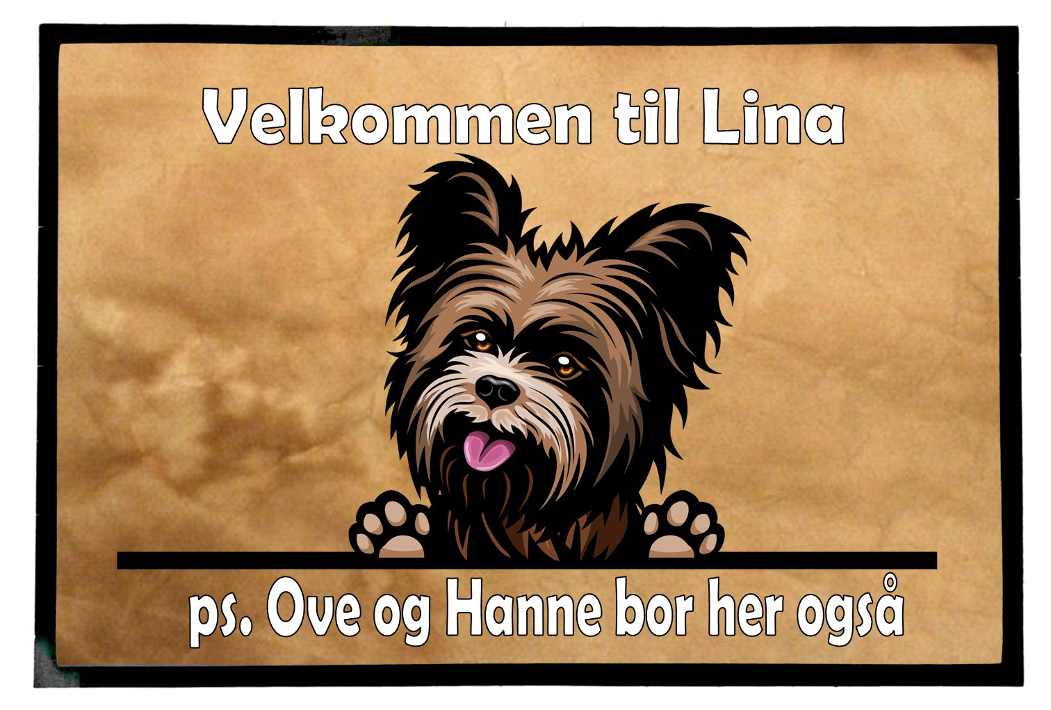 Dørmatte Yorkshire Terrier 3