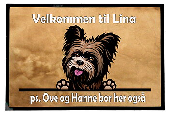 Dørmatte Yorkshire Terrier 3